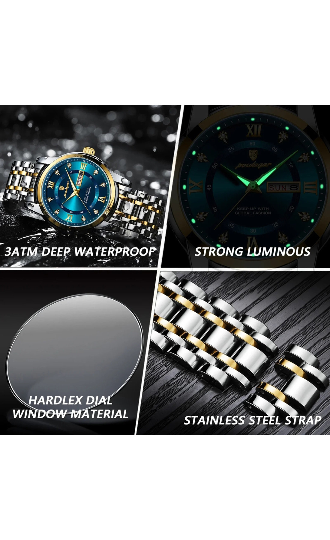 Чоловічий годинник  Poedagar Unique Men