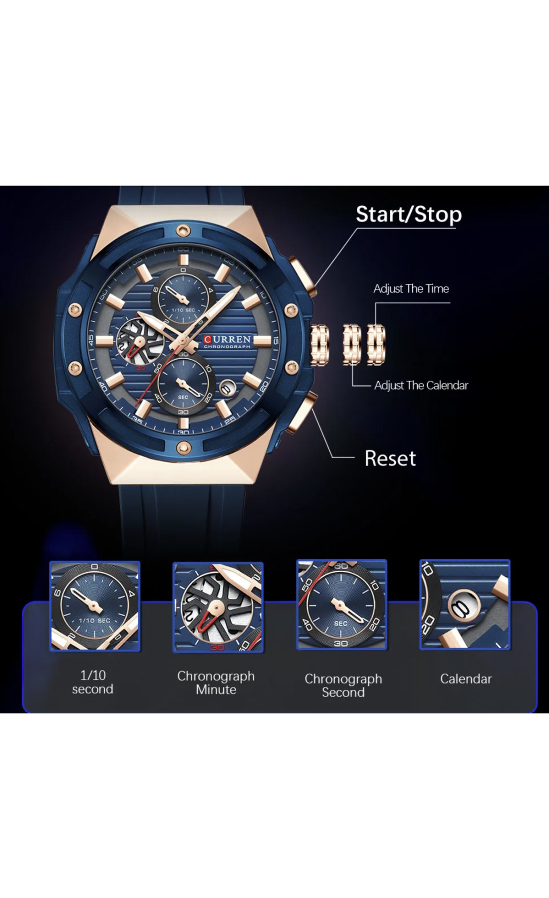 Чоловічий годинник  Curren Barca