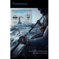 Чоловічий годинник  North Edge Model D 10 Bar з компасом