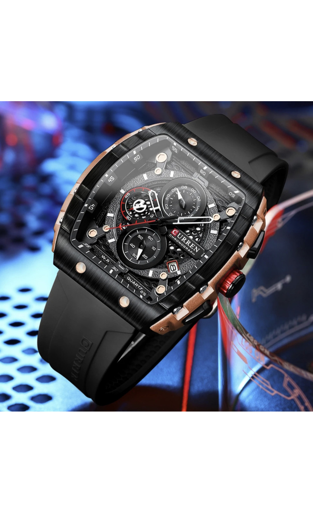 Чоловічий годинник  Curren Jungle Black