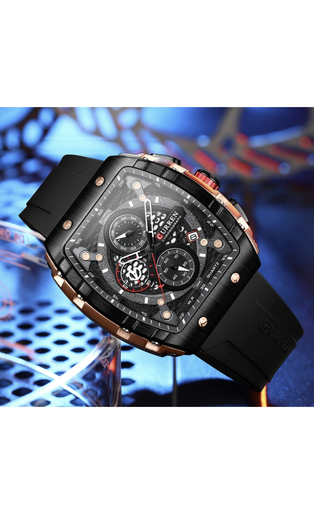 Чоловічий годинник  Curren Jungle Black