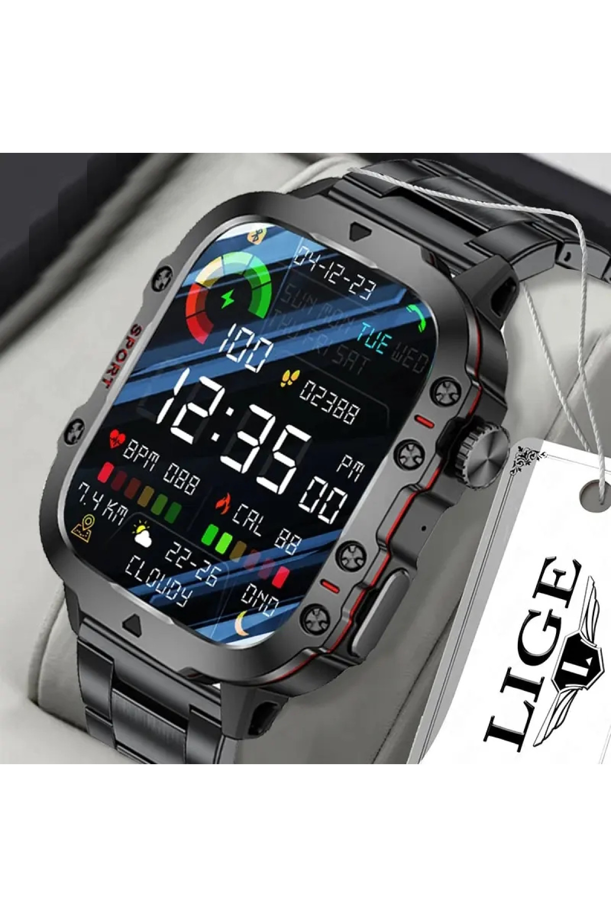 Смарт годинник  Smart Expert Nano Steel, 2 ремінці