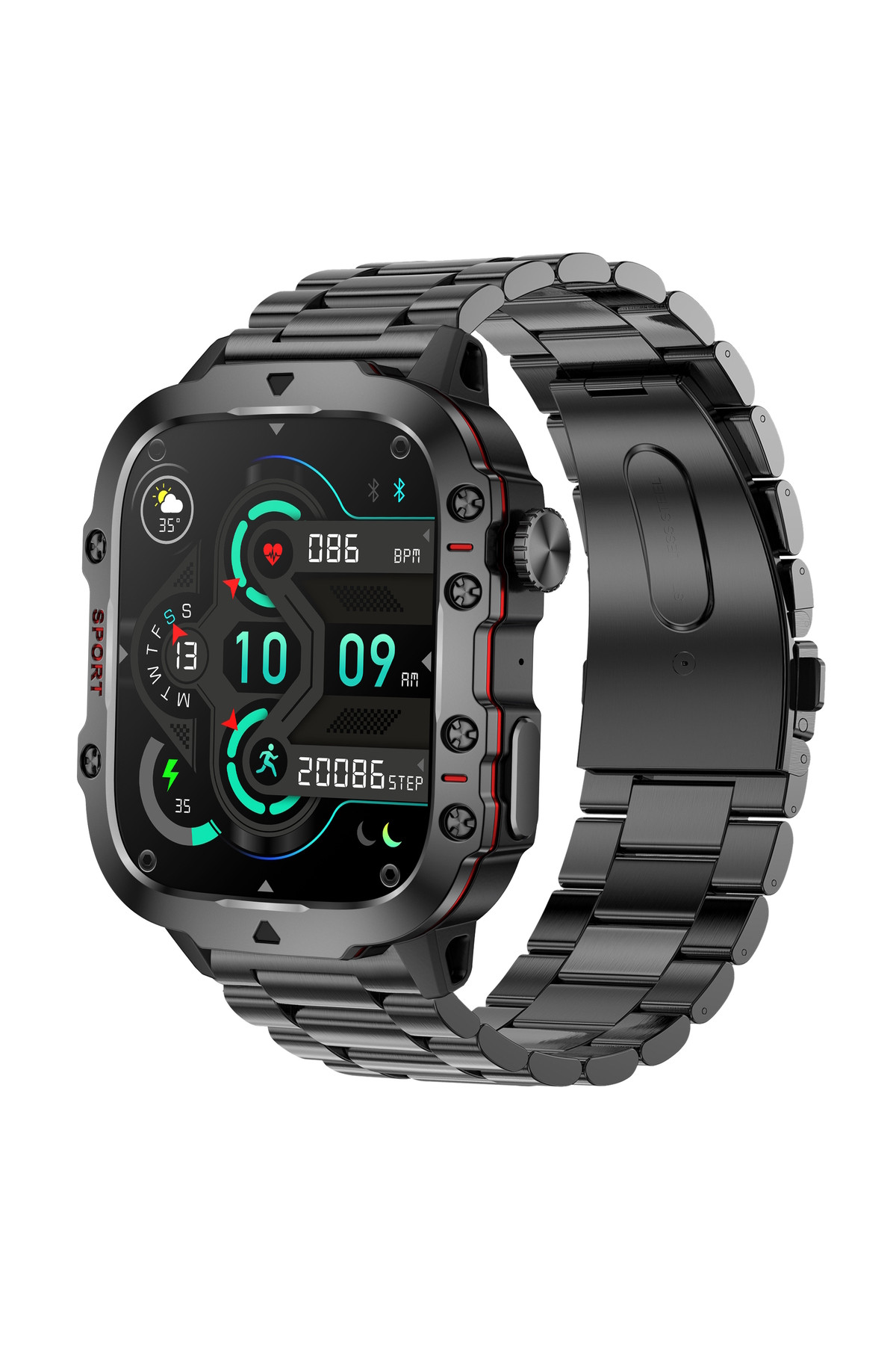 Смарт годинник  Smart Expert Nano Steel, 2 ремінці