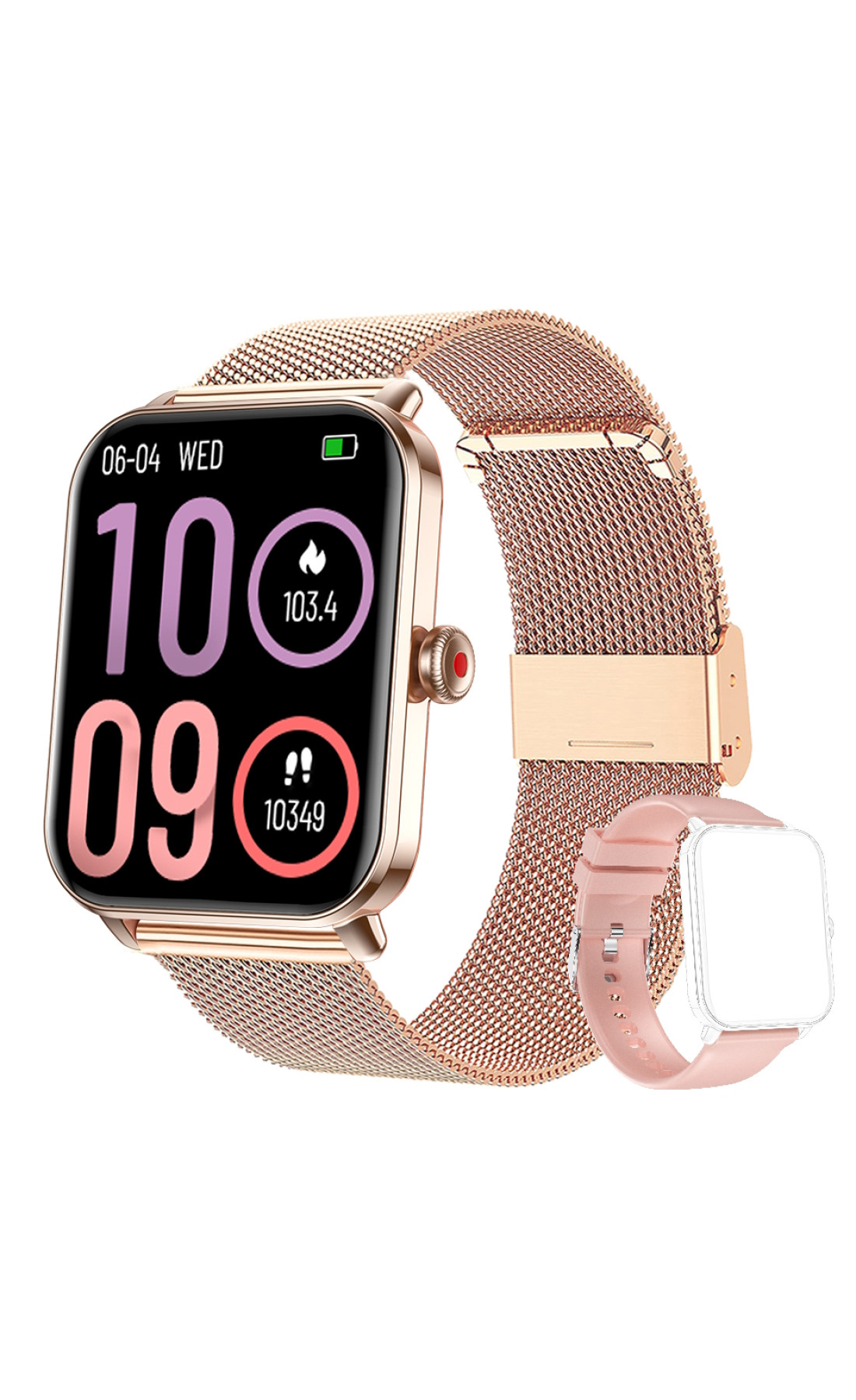 Смарт годинник  Smart Eva Gold, 2 ремінці