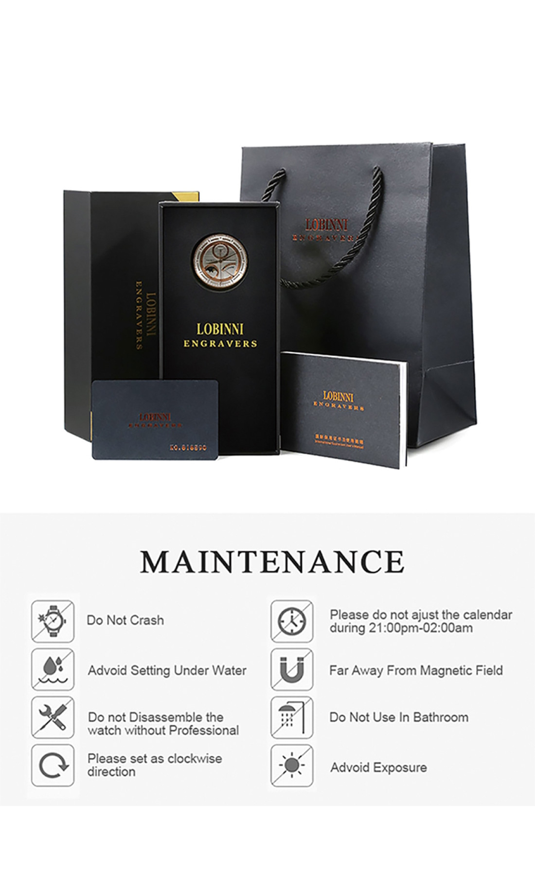 Чоловічий годинник  Lobinni Royal