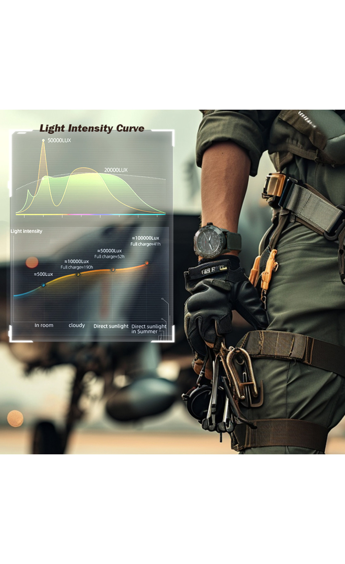 Чоловічий годинник  North Edge Mach New