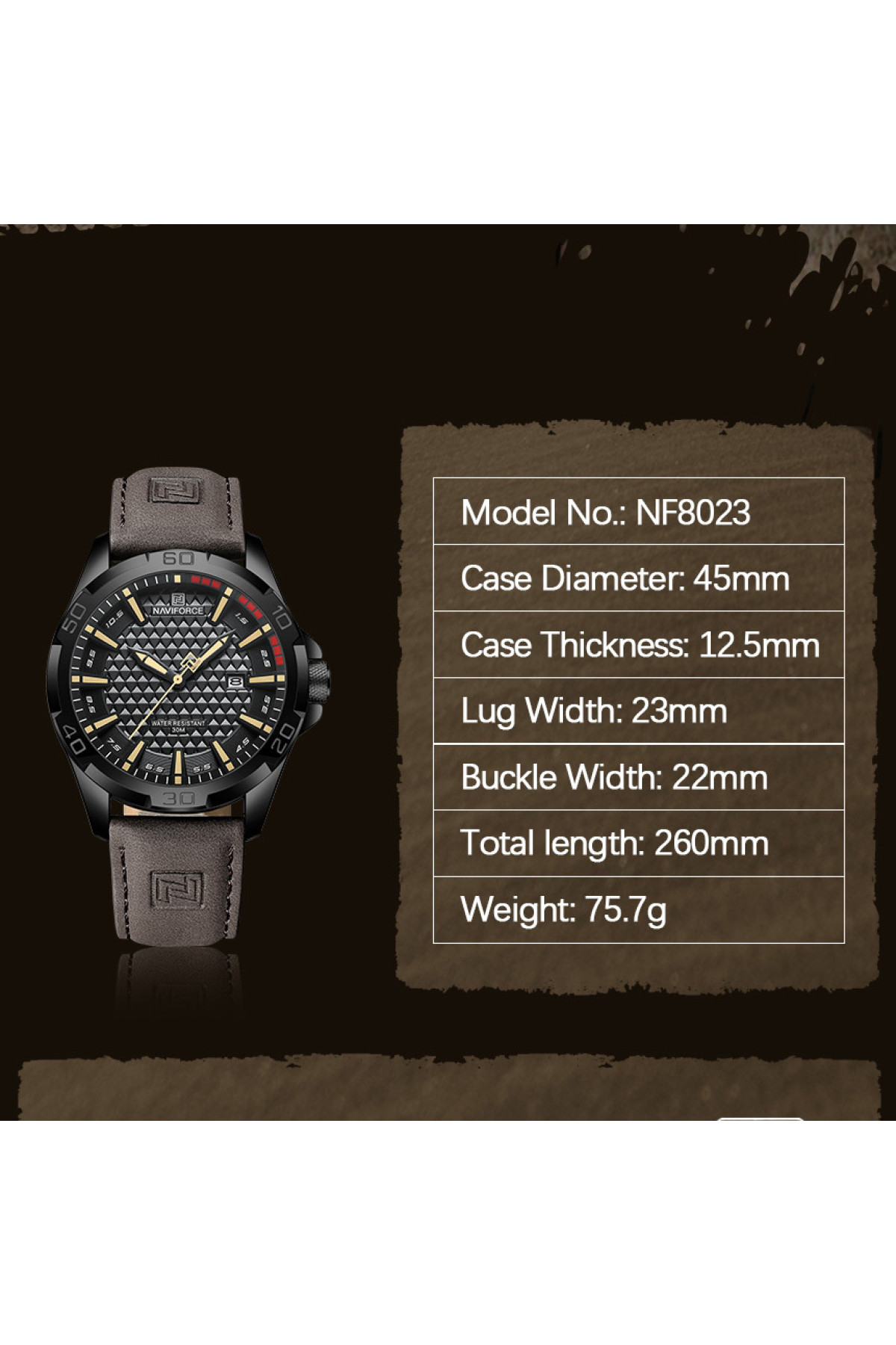 Чоловічий годинник  Naviforce Fortune