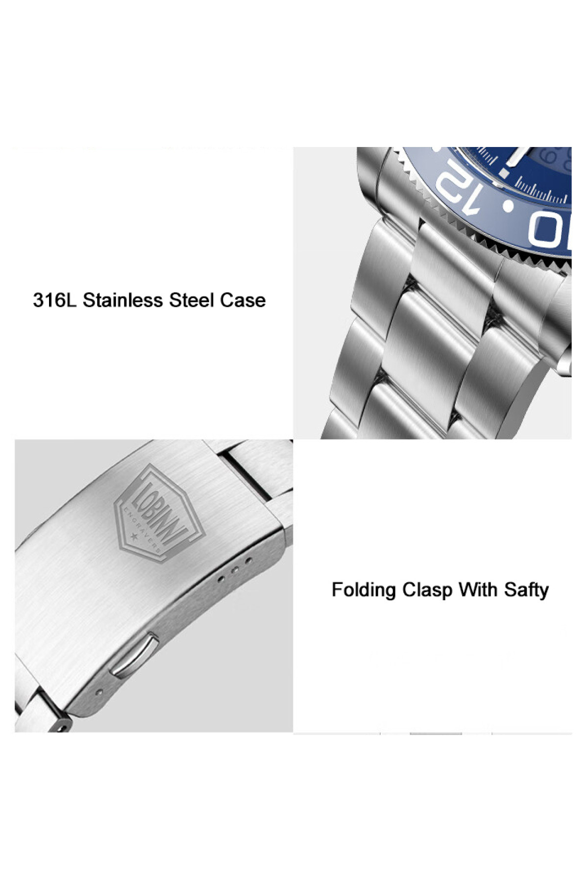 Чоловічий годинник  Lobinni Daytona 10 Bar