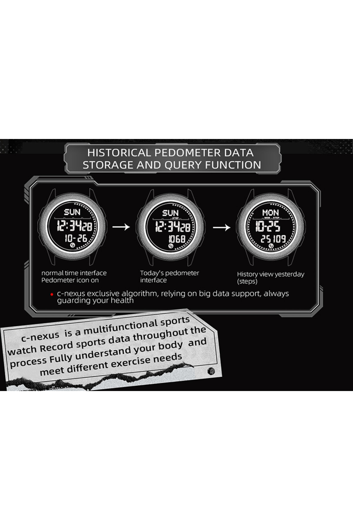 Чоловічий годинник  North Edge Nexus з компасом