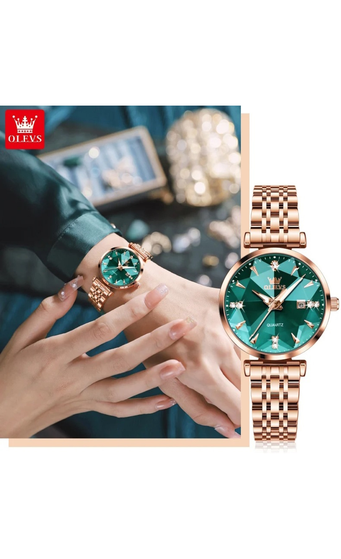 Жіночий годинник  Olevs Diamond