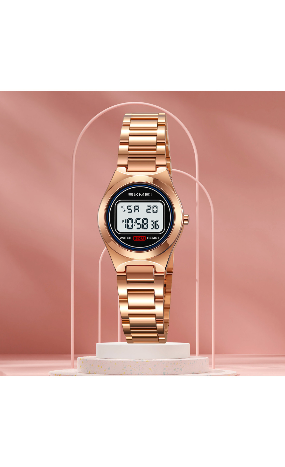 Жіночий годинник  Skmei Vibe RoseGold