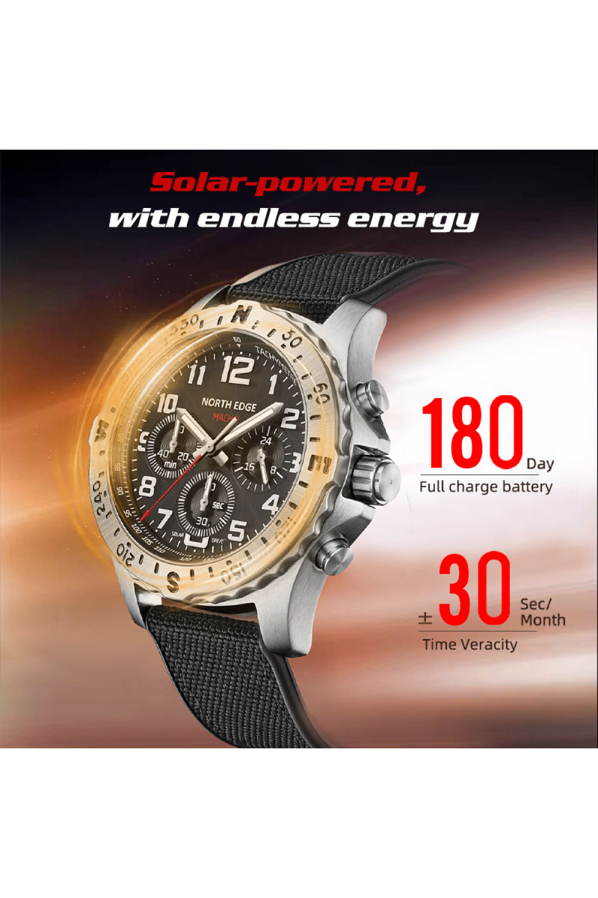 Чоловічий годинник  North Edge Profi