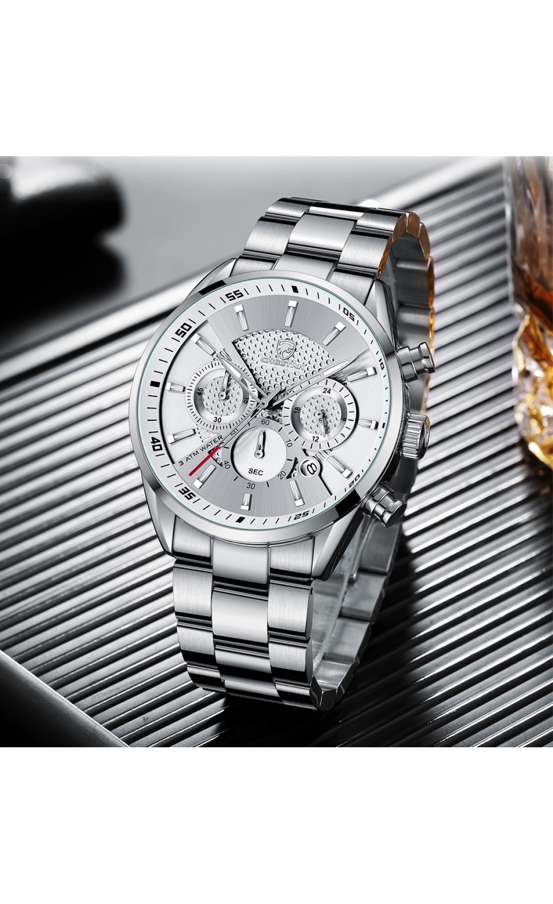 Чоловічий годинник  Cheetah Mega Silver