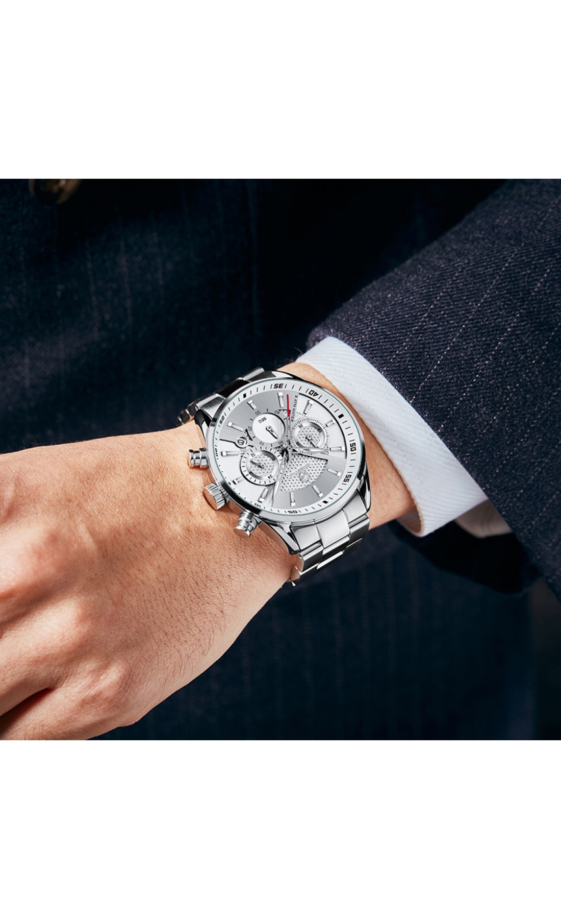 Чоловічий годинник  Cheetah Mega Silver