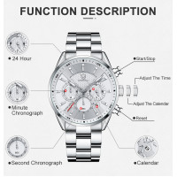 Чоловічий годинник  Cheetah Mega Silver