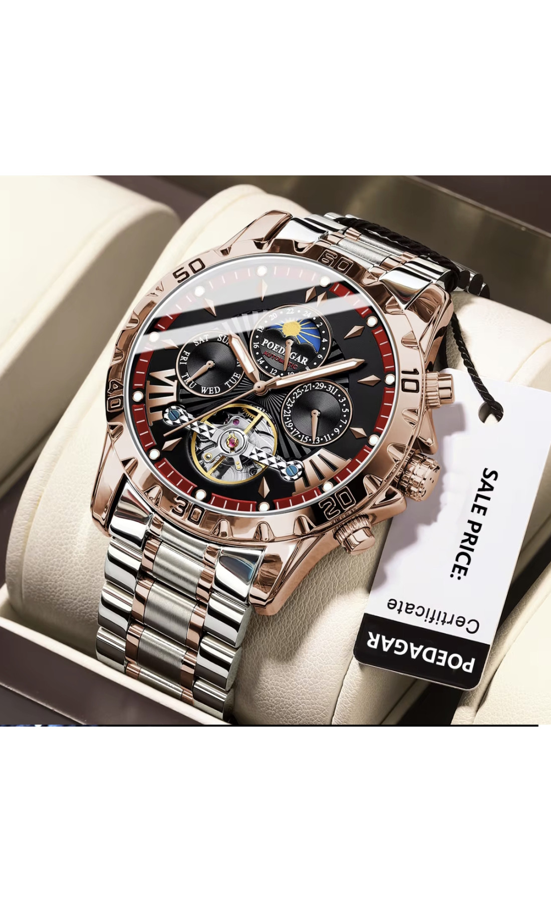 Чоловічий годинник  Poedagar Mechanical