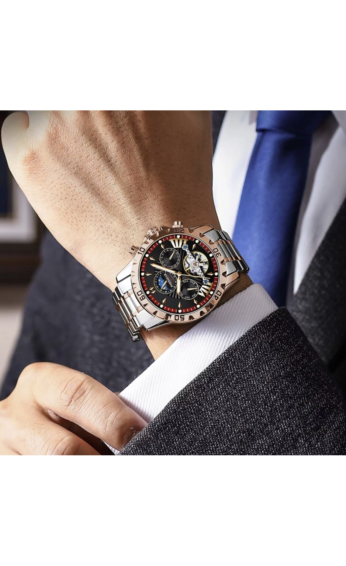 Чоловічий годинник  Poedagar Mechanical