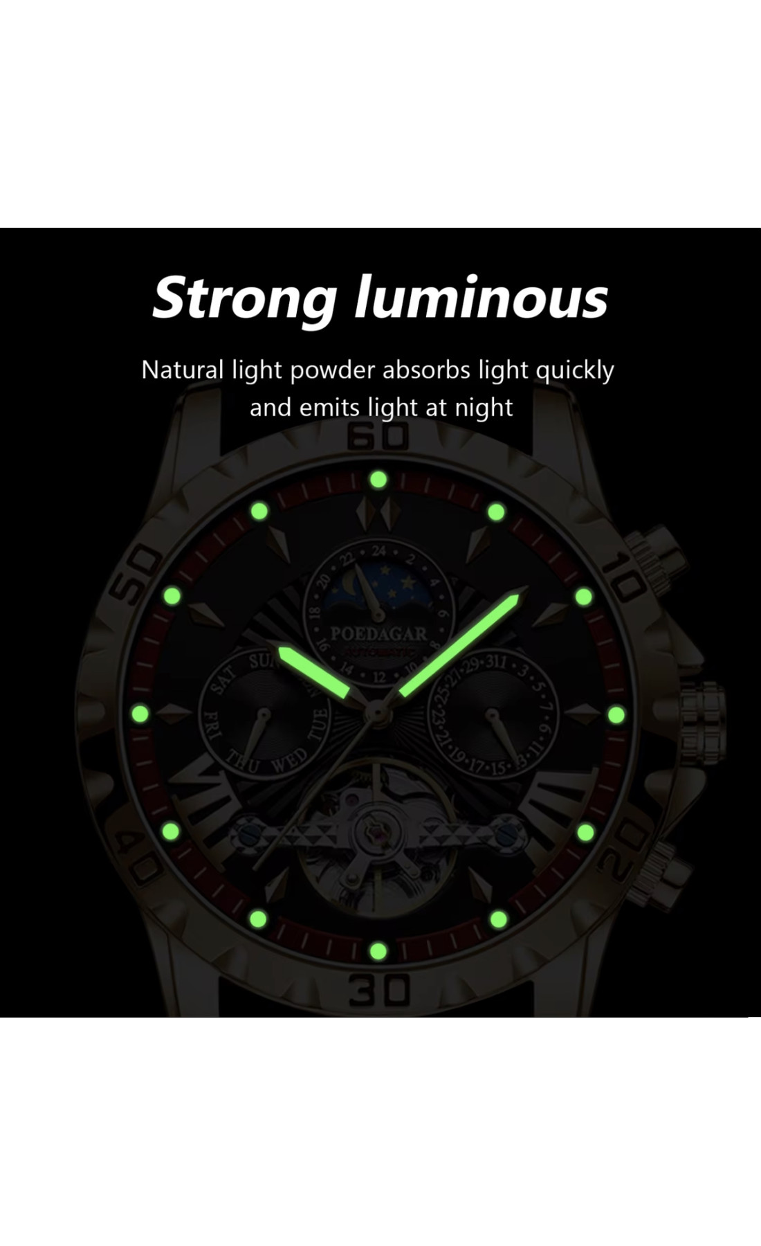 Чоловічий годинник  Poedagar Mechanical