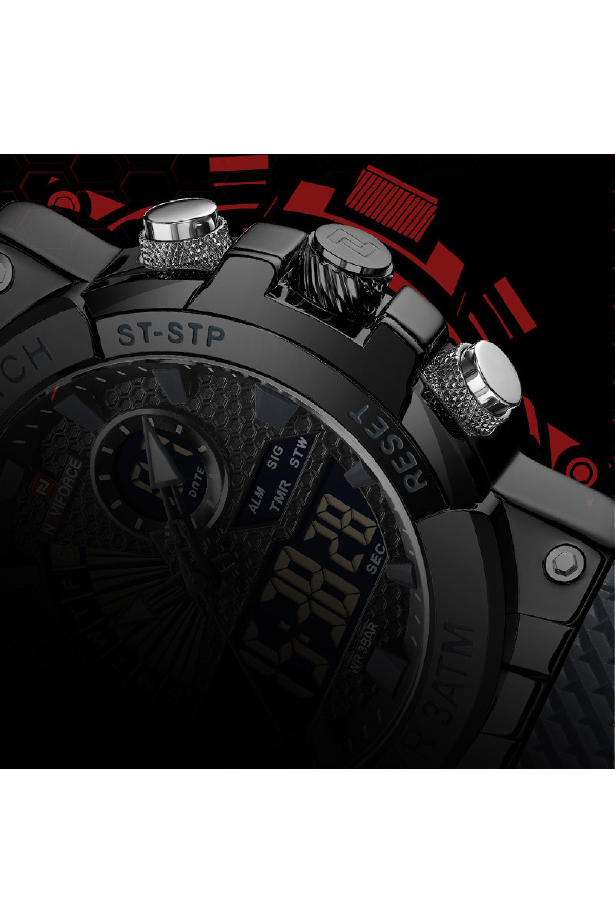 Чоловічий годинник  Naviforce Set Box подарунковий набір, 2 ремінці