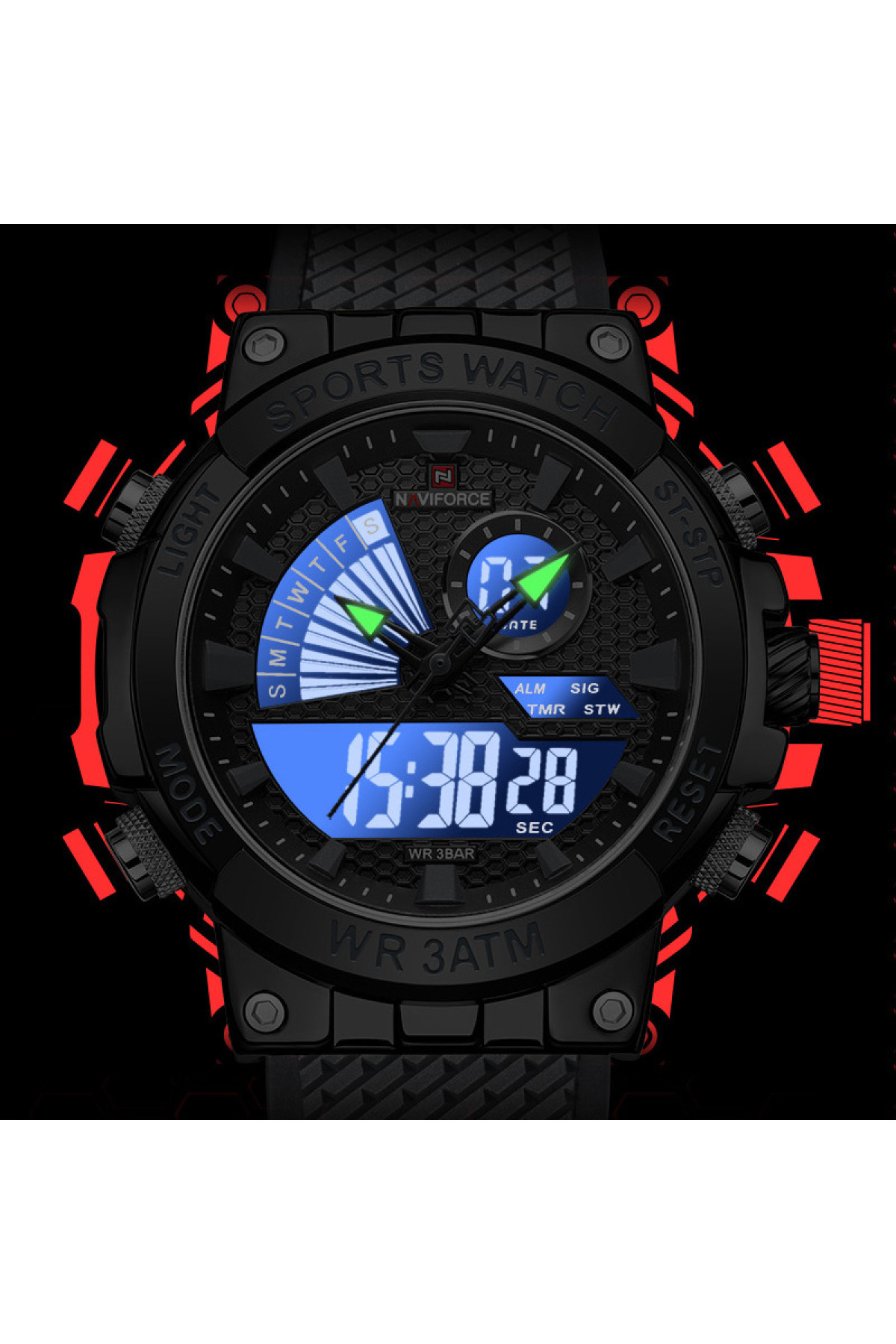 Чоловічий годинник  Naviforce Set Box подарунковий набір, 2 ремінці