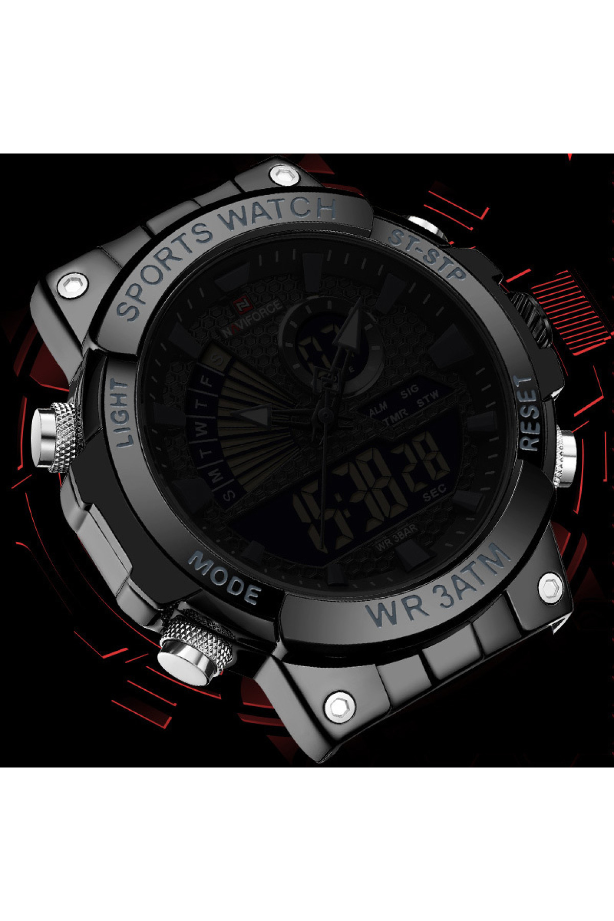 Чоловічий годинник  Naviforce Set Box подарунковий набір, 2 ремінці