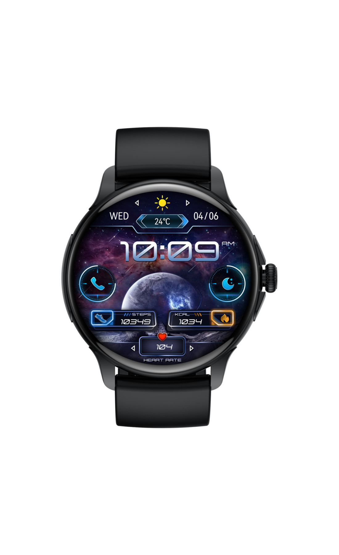 Смарт годинник  Smart Holiday Black Rubber, 2 ремінці