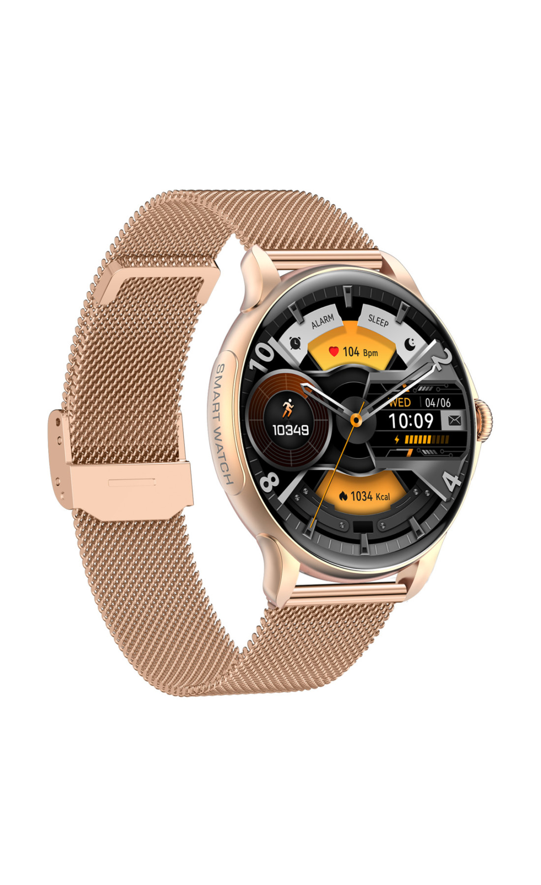 Смарт годинник  Smart Holiday Gold Steel, 2 ремінці