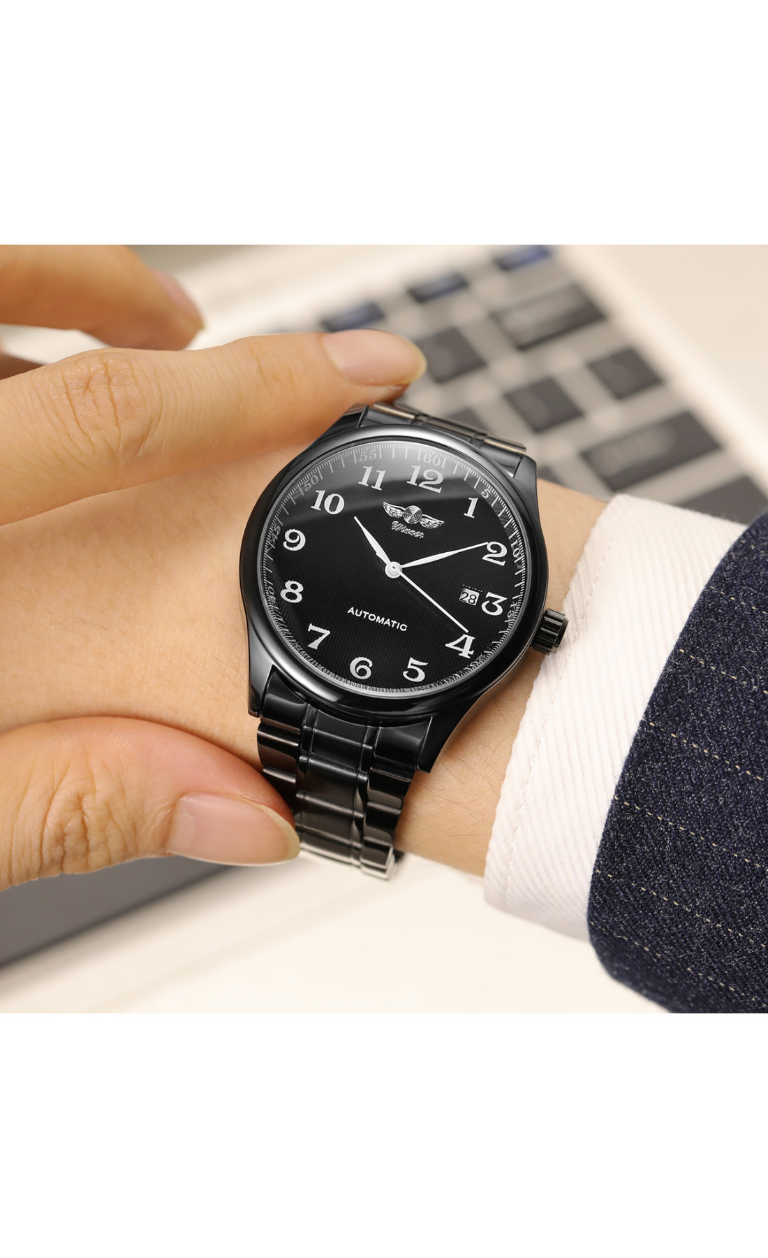 Чоловічий годинник  Winner Handsome Black