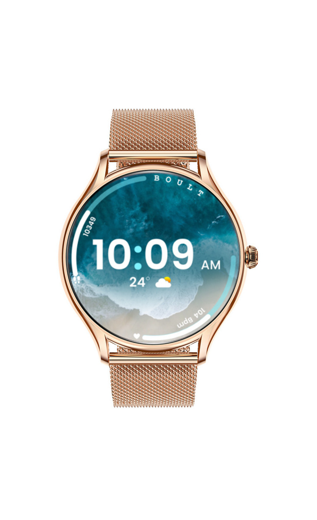 Смарт годинник  Smart Milano Gold Steel, 2 ремінці