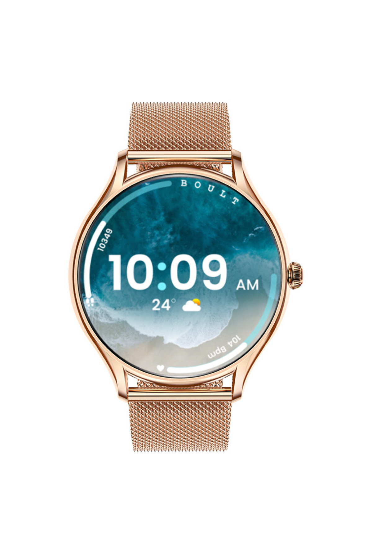 Смарт годинник  Smart Milano Gold Steel, 2 ремінці