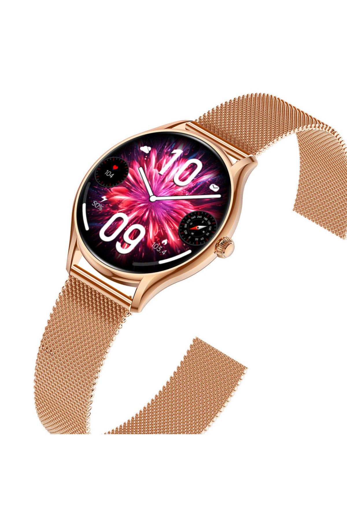 Смарт годинник  Smart Milano Gold Steel, 2 ремінці