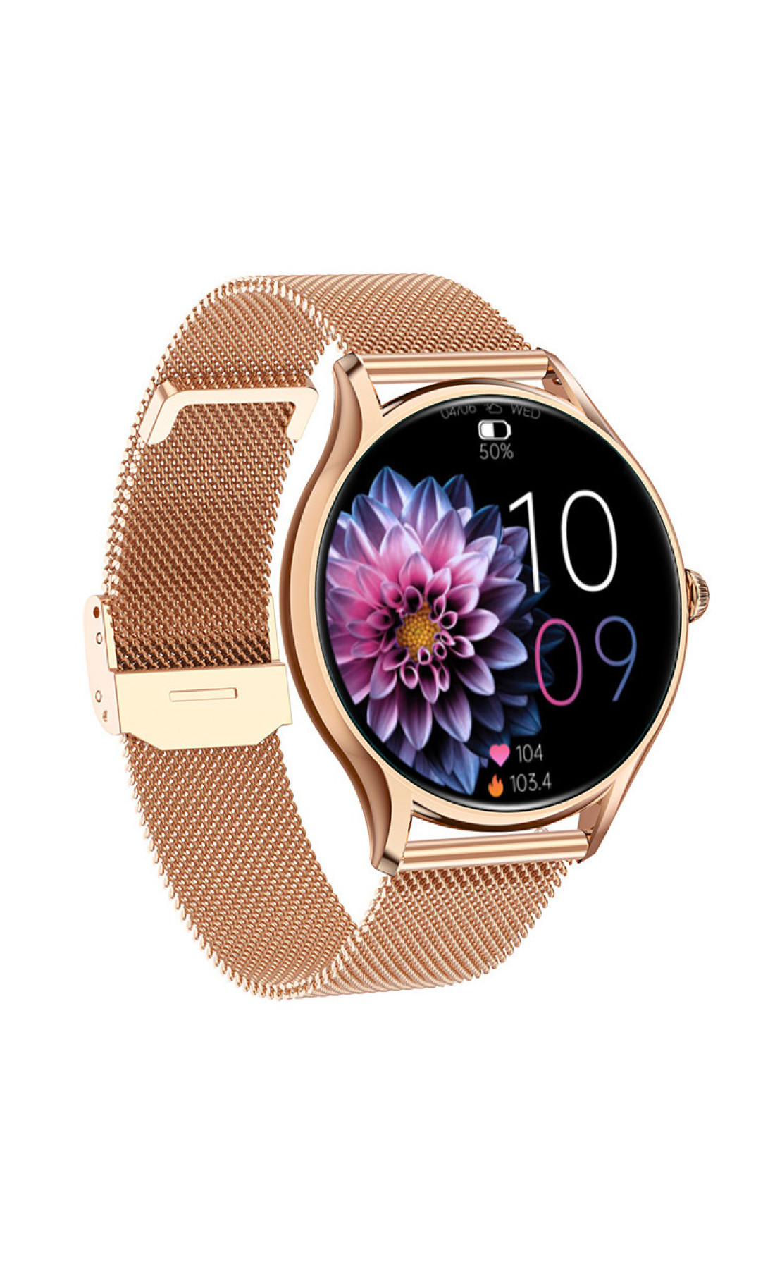 Смарт годинник  Smart Milano Gold Steel, 2 ремінці