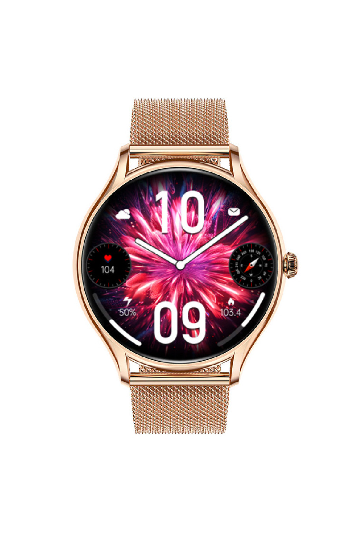 Смарт годинник  Smart Milano Gold Steel, 2 ремінці