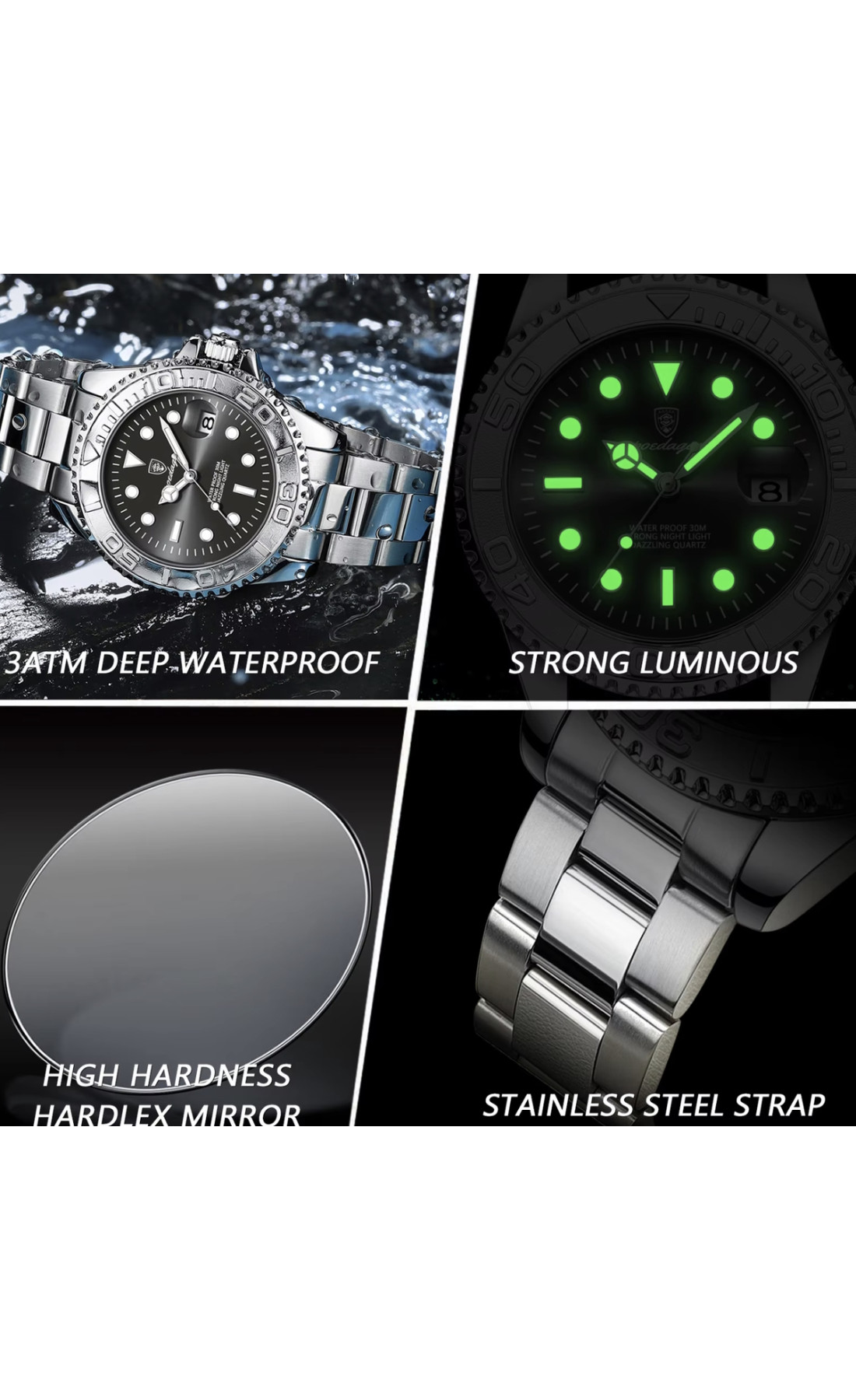 Чоловічий годинник  Poedagar Pilot