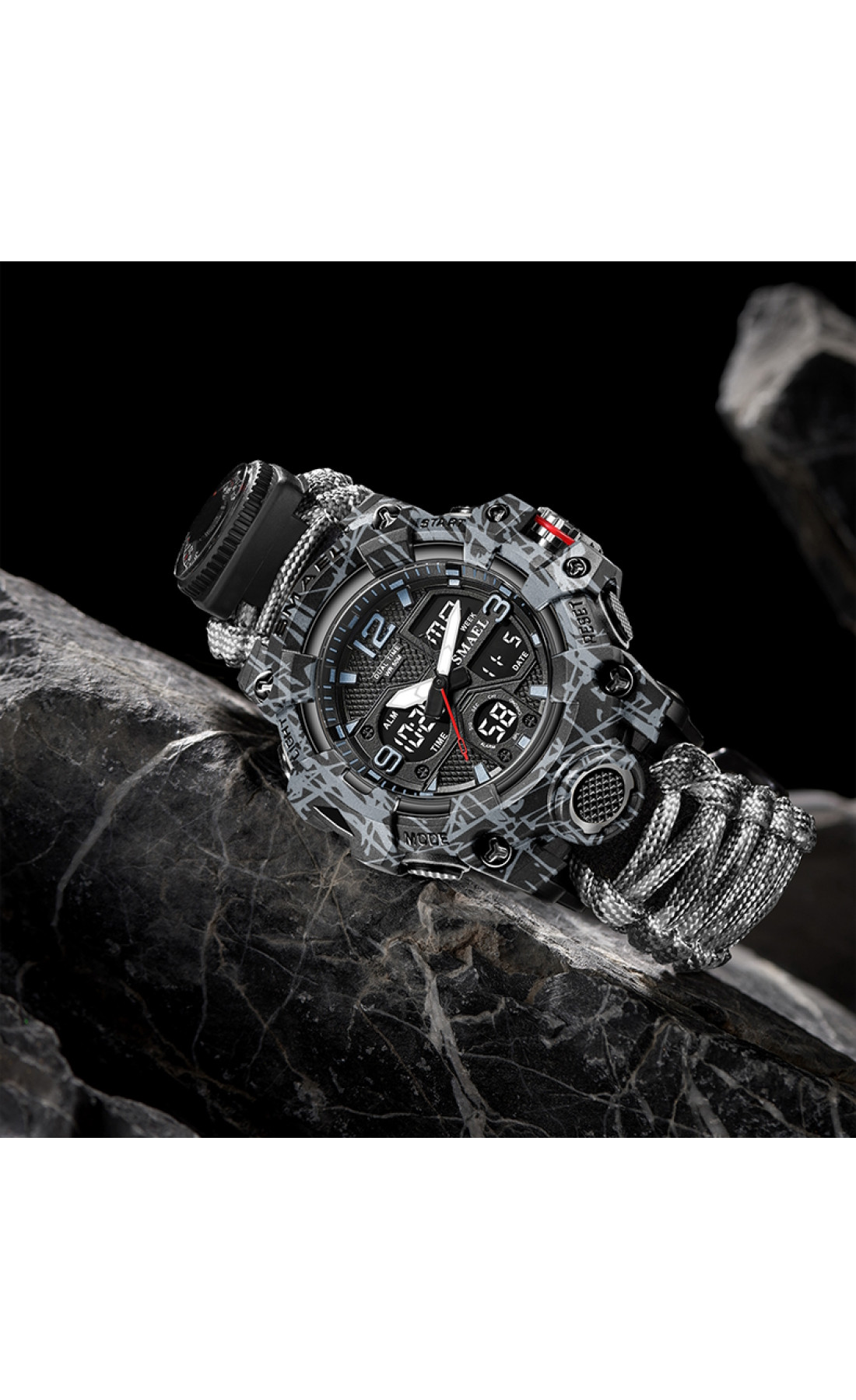 Чоловічий годинник  Smael Grey Compass