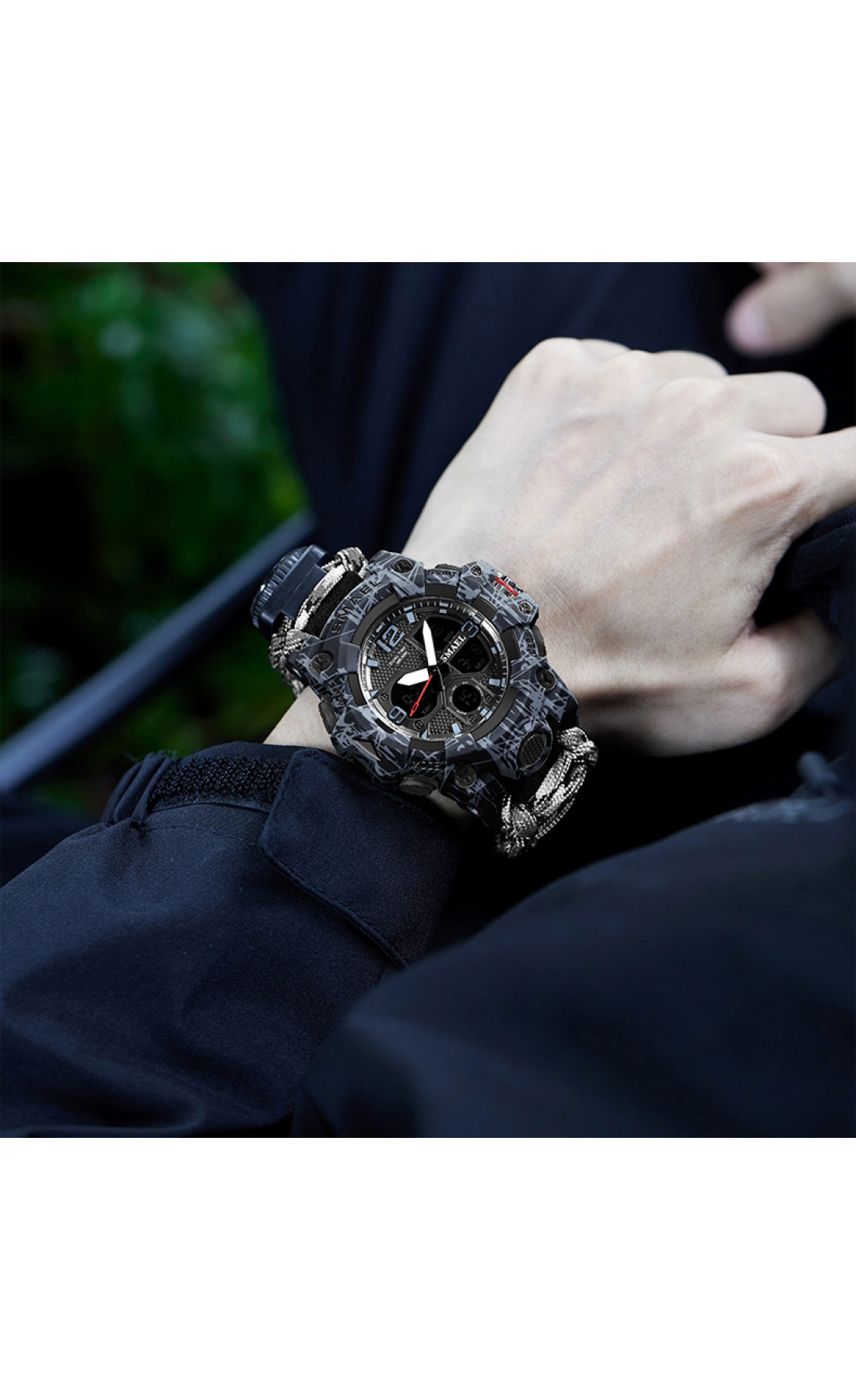 Чоловічий годинник  Smael Grey Compass