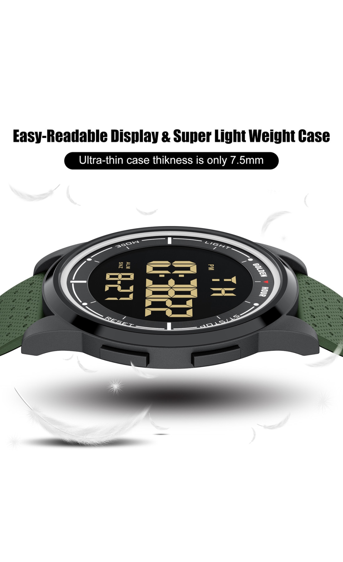 Чоловічий годинник  GoldenHour Water Green