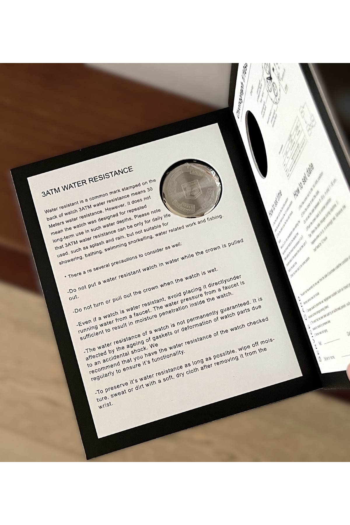 Чоловічий годинник  T5 Montre Book, подарунковий набір