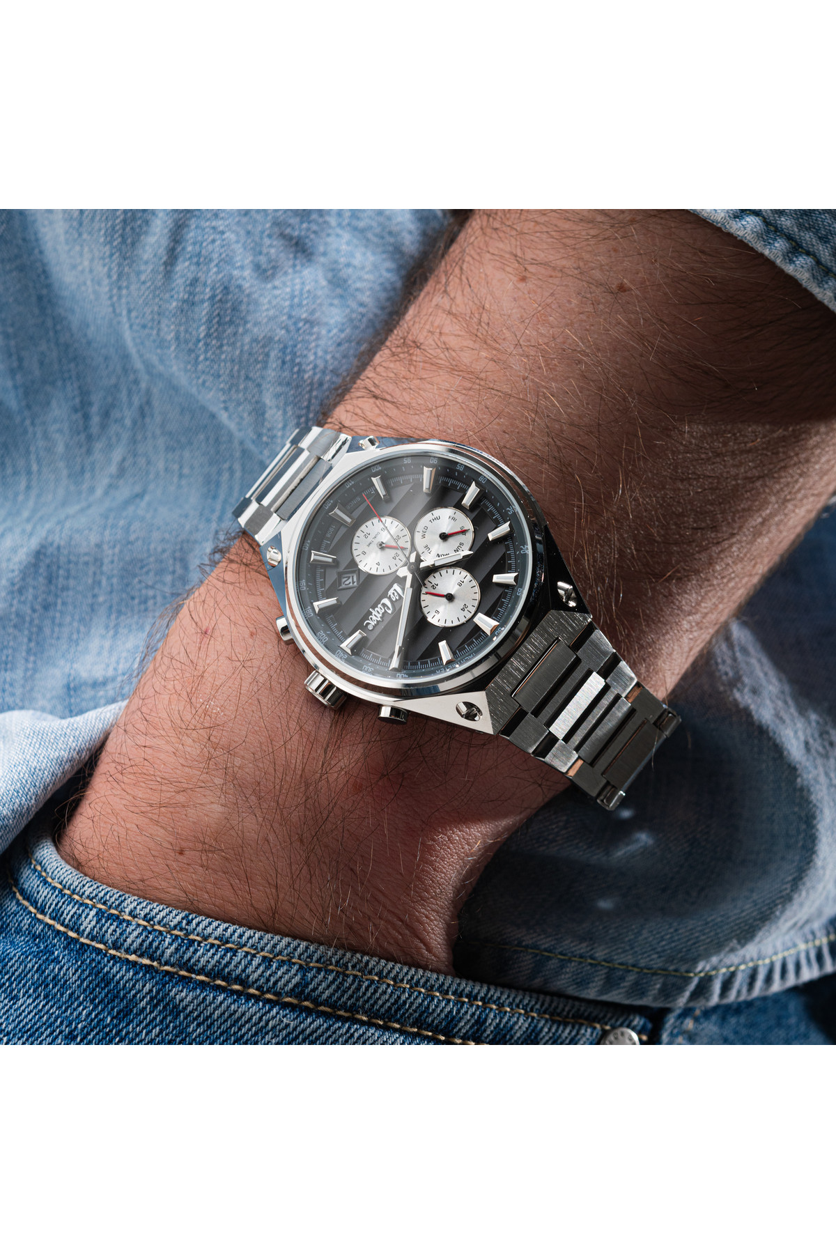 Чоловічий годинник  Lee Cooper Ice Silver