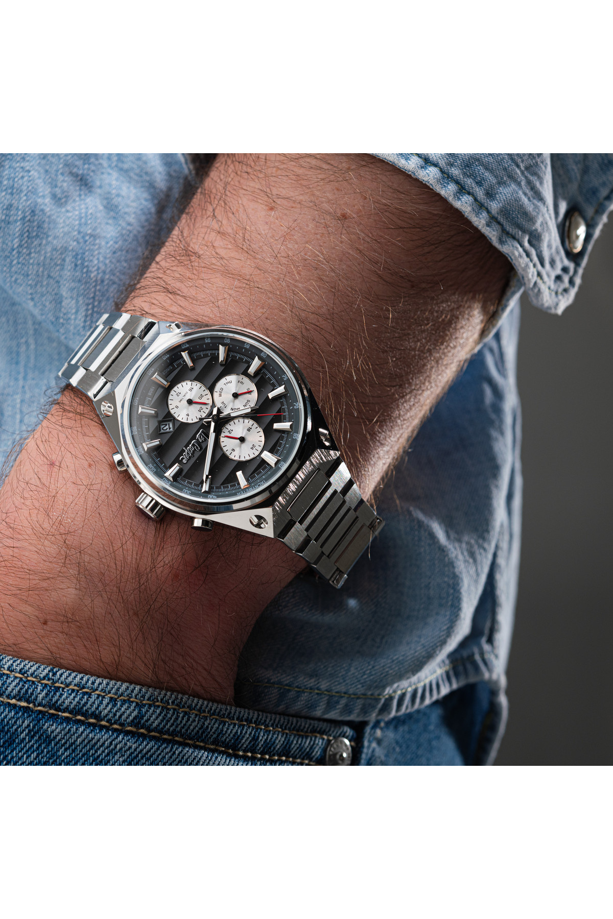 Чоловічий годинник  Lee Cooper Ice Silver