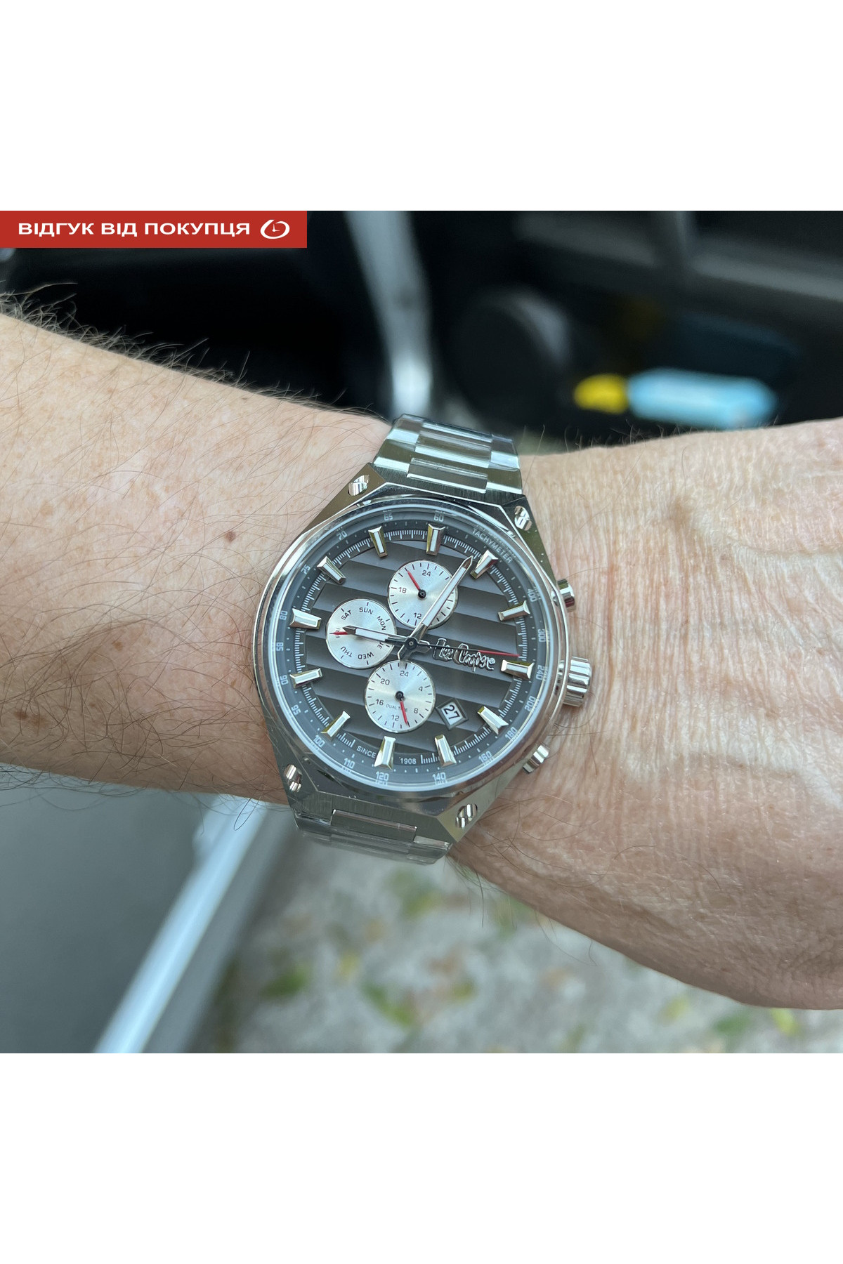 Чоловічий годинник  Lee Cooper Ice Silver