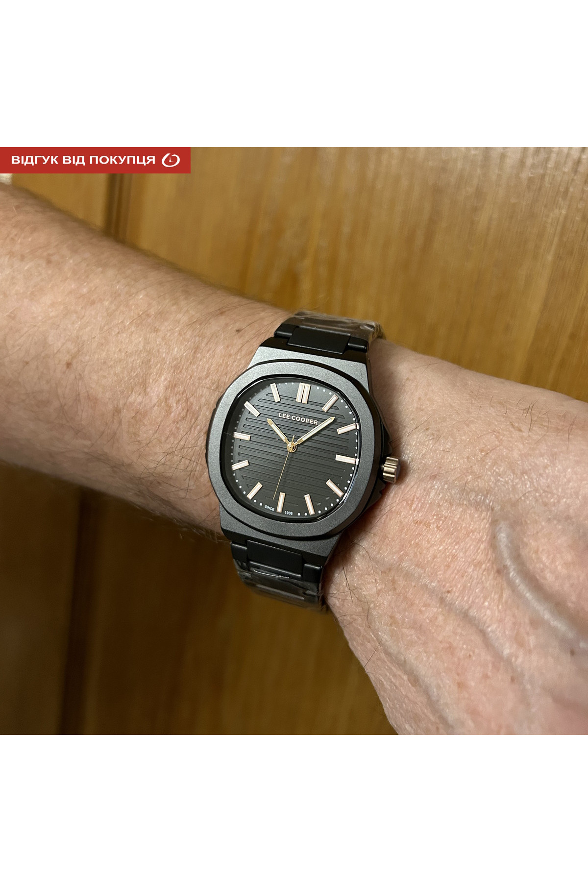 Чоловічий годинник  Lee Cooper Brand Black