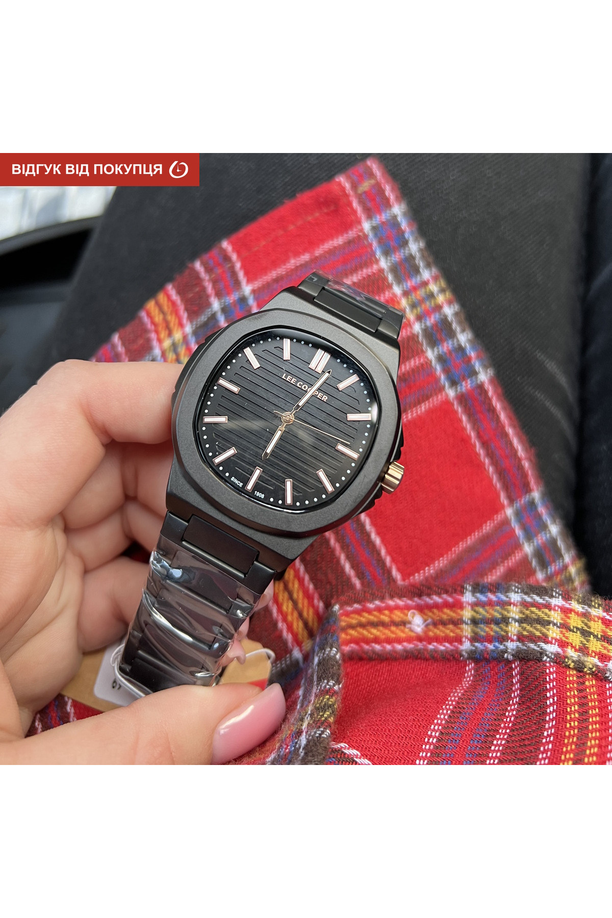 Чоловічий годинник  Lee Cooper Brand Black