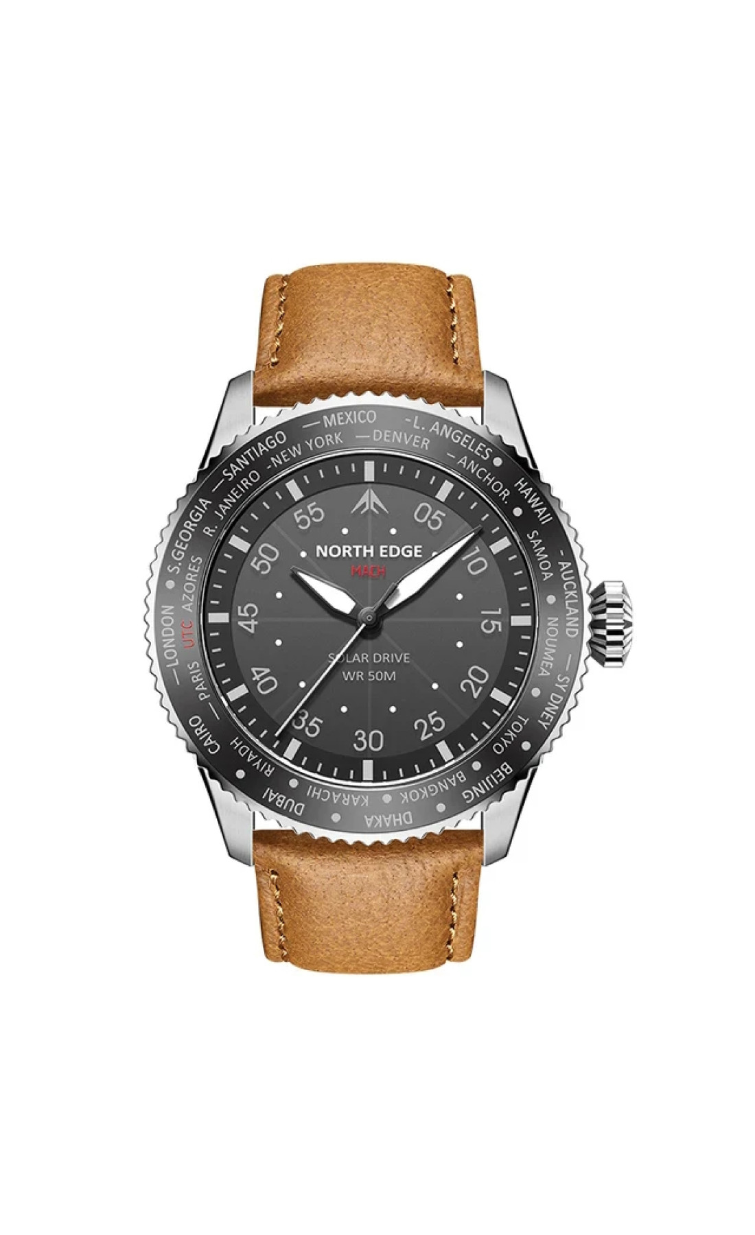 Чоловічий годинник  North Edge Mach Brown