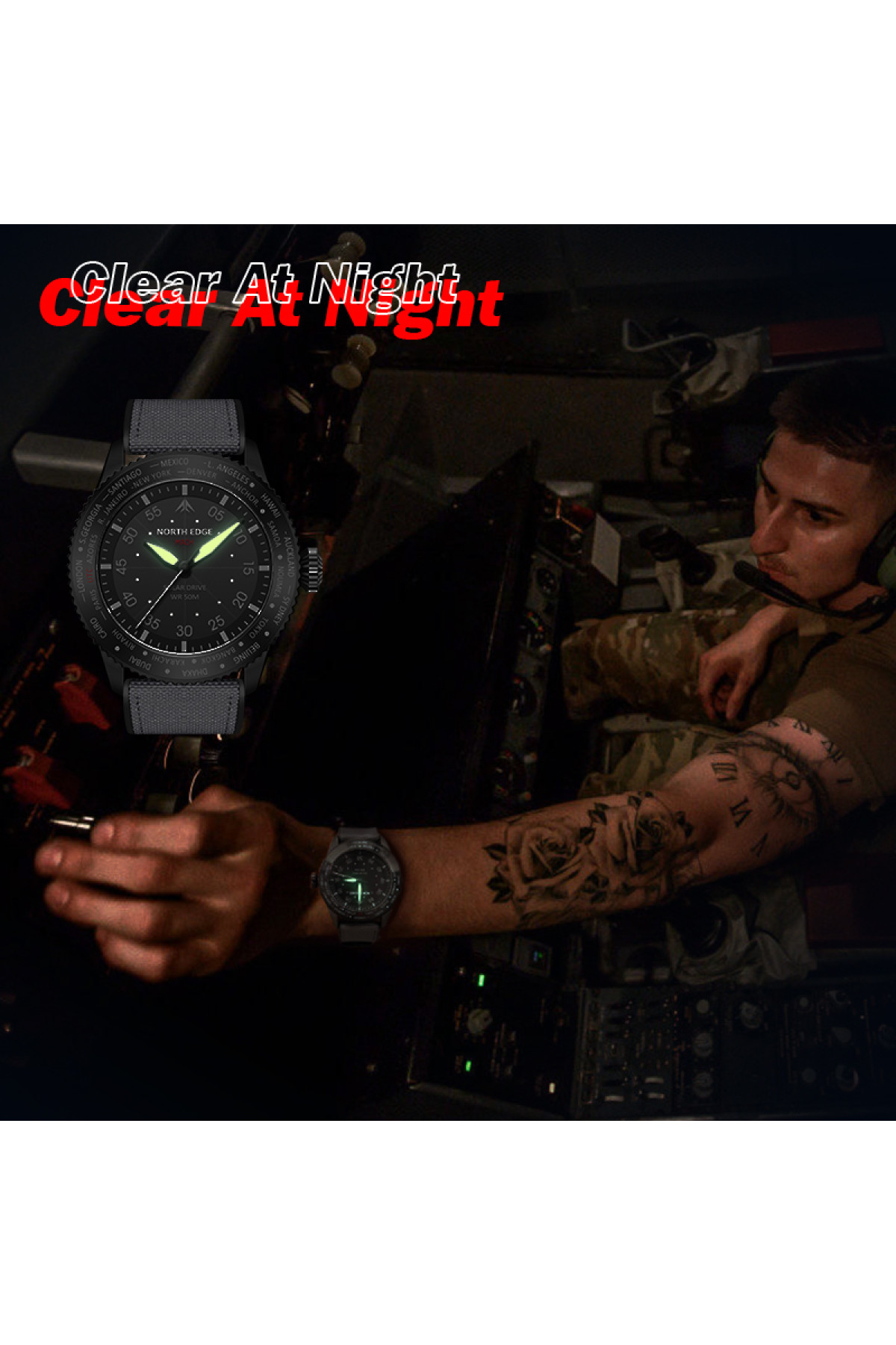 Чоловічий годинник  North Edge Mach Brown