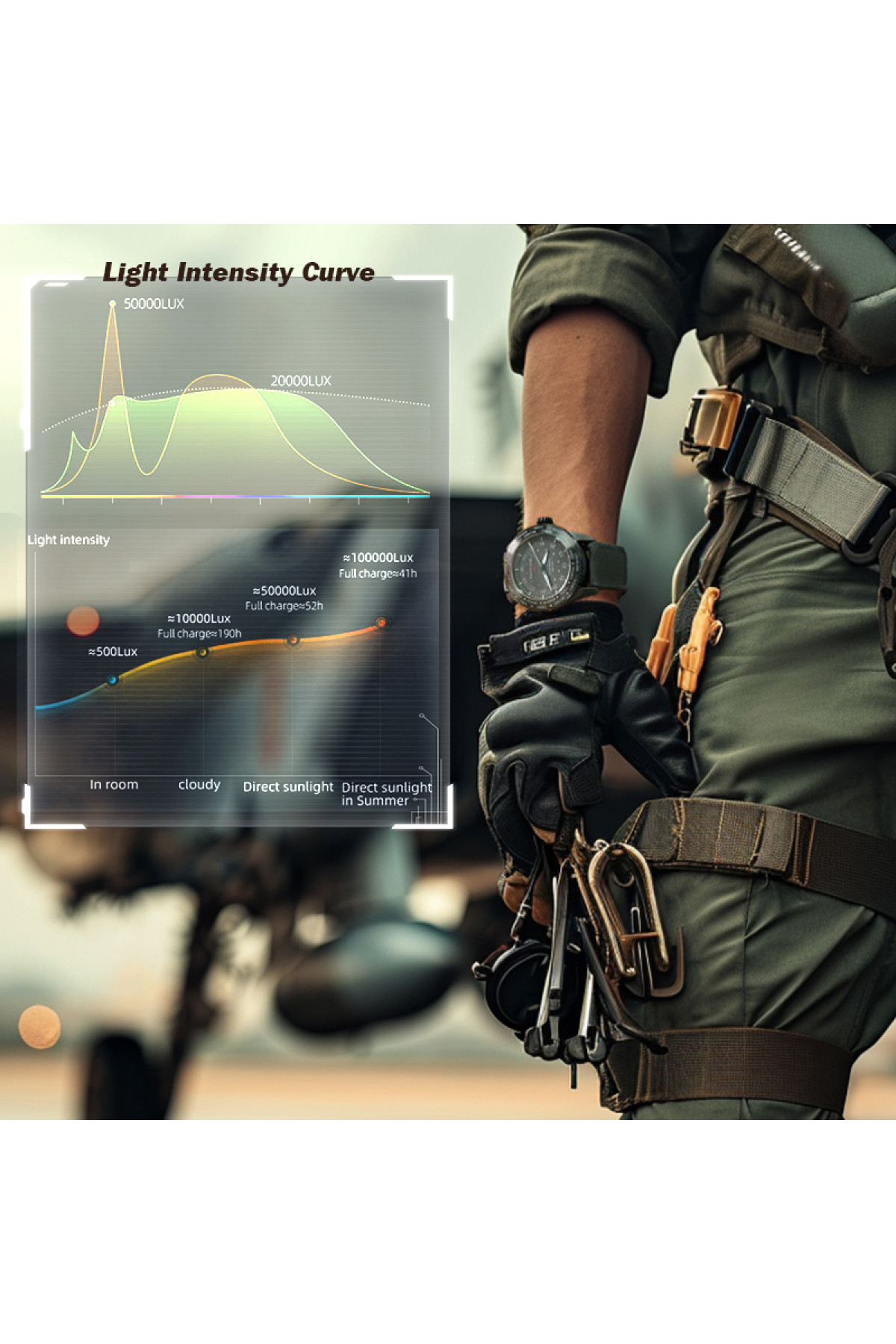 Чоловічий годинник  North Edge Mach Brown