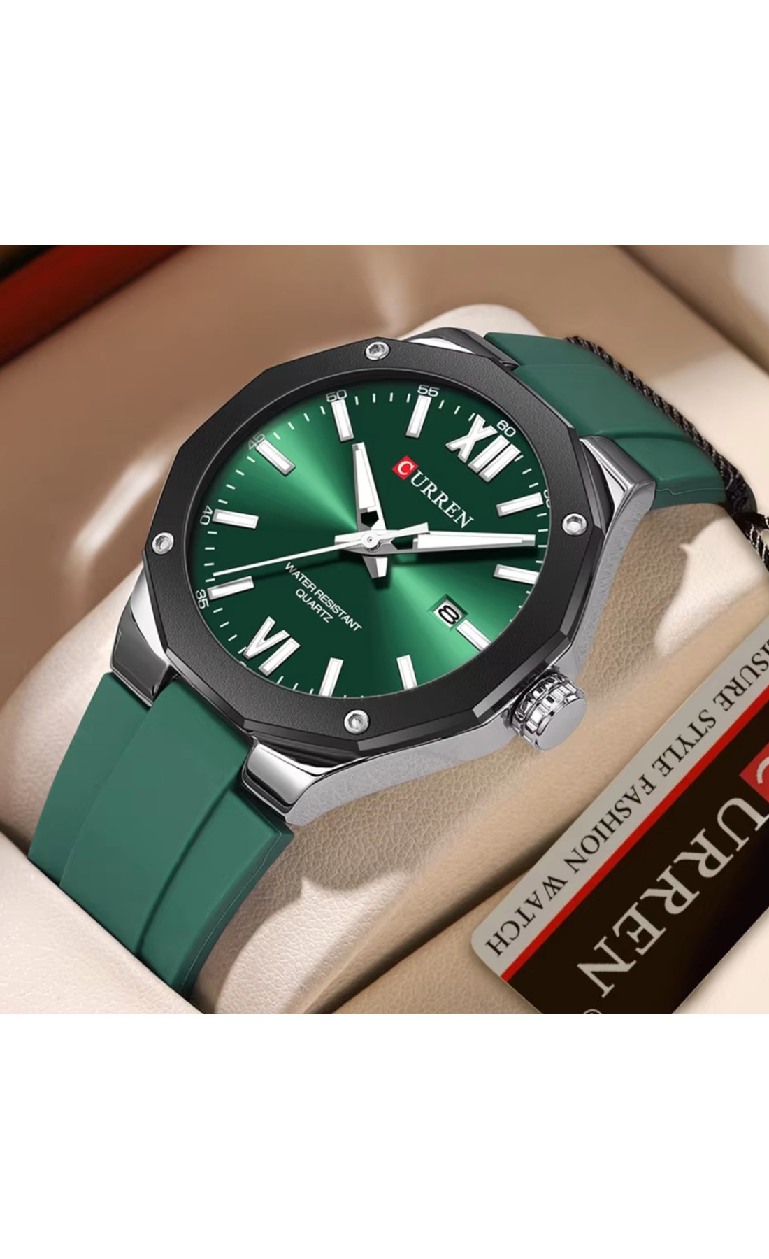 Чоловічий годинник  Curren Original Green