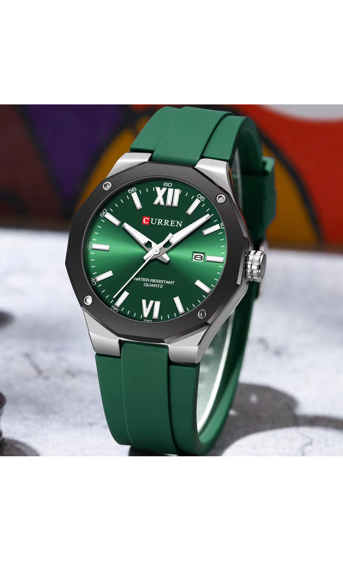 Чоловічий годинник  Curren Original Green