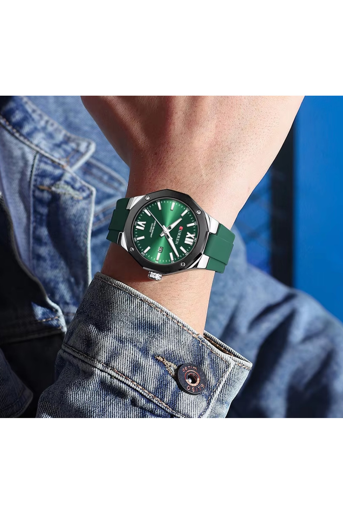 Чоловічий годинник  Curren Original Green