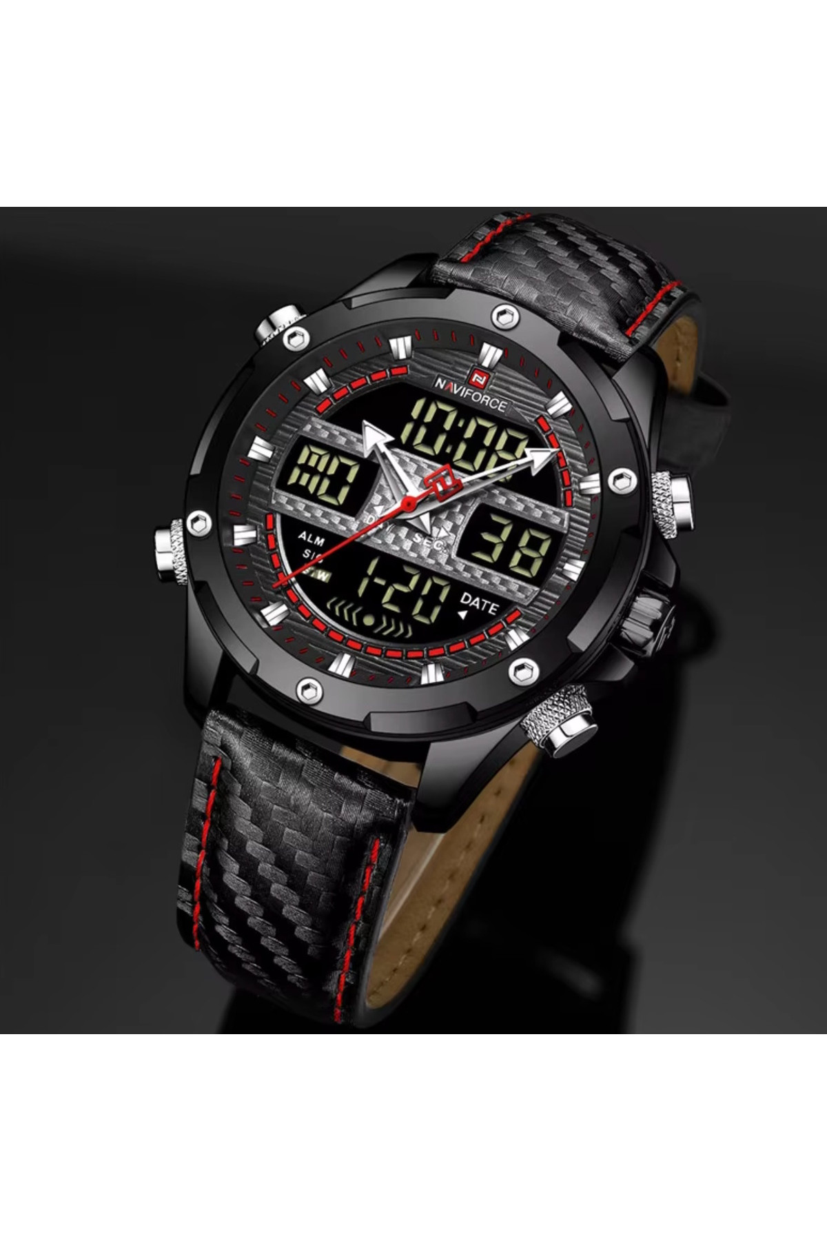 Чоловічий годинник  Naviforce Set Present подарунковий набір, 2 ремінці